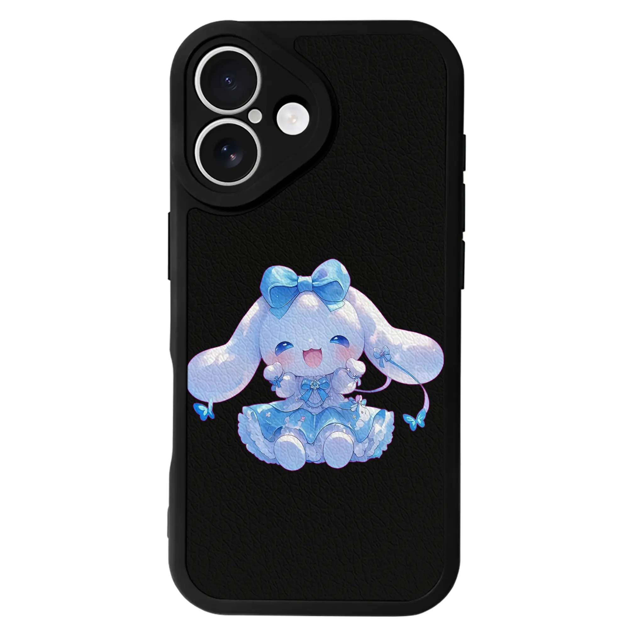 サンリオ グッズ,シナモロール - IPhone 16シリーズ対応 ・ シリコンスマホケース ・ レザー調 ・ 高精度フィット ・ 耐衝撃 ・ ワイヤレス充電対応 ・ 精密カット